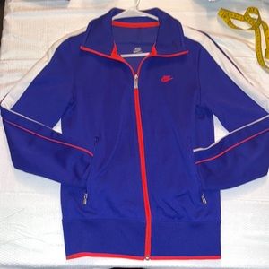 COPY - NWOT NIKE Track Jacket Blue Orange and White size S
